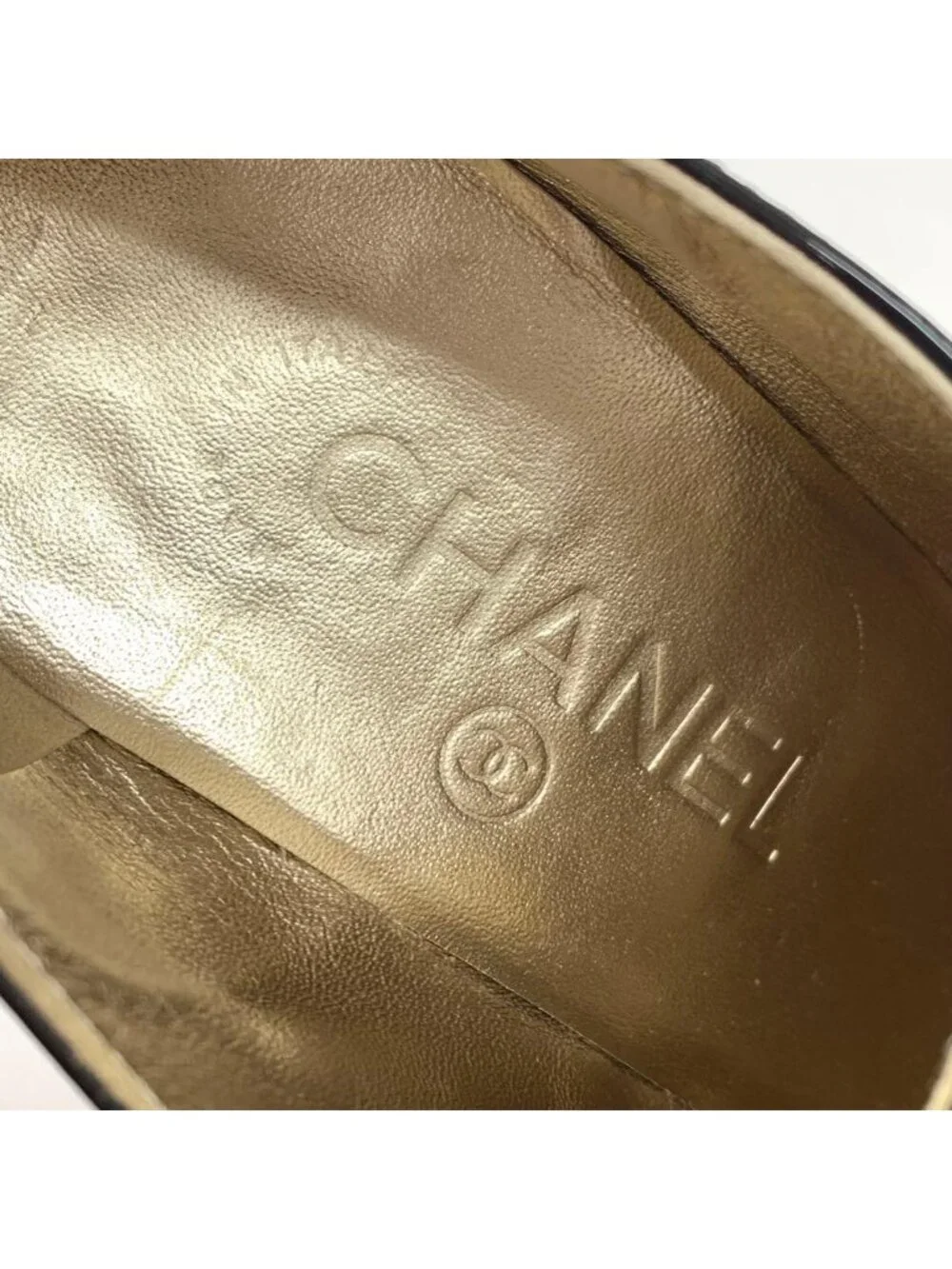 Chanel Patent CC Logo Lace-up Booties Black Boot